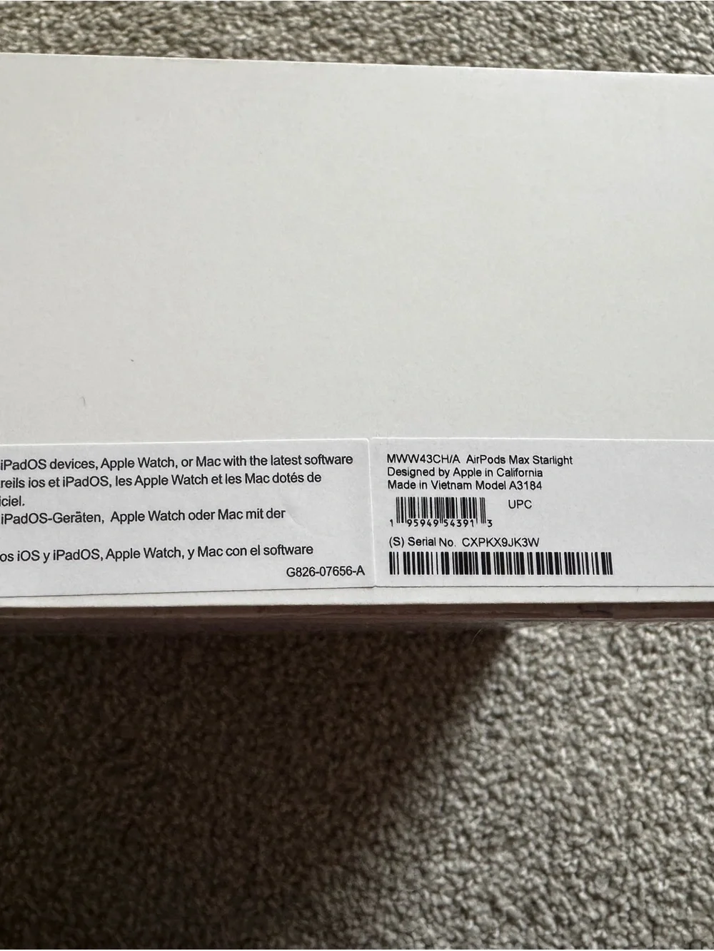 Apple AirPods Max — Starlight w/ Apple Care